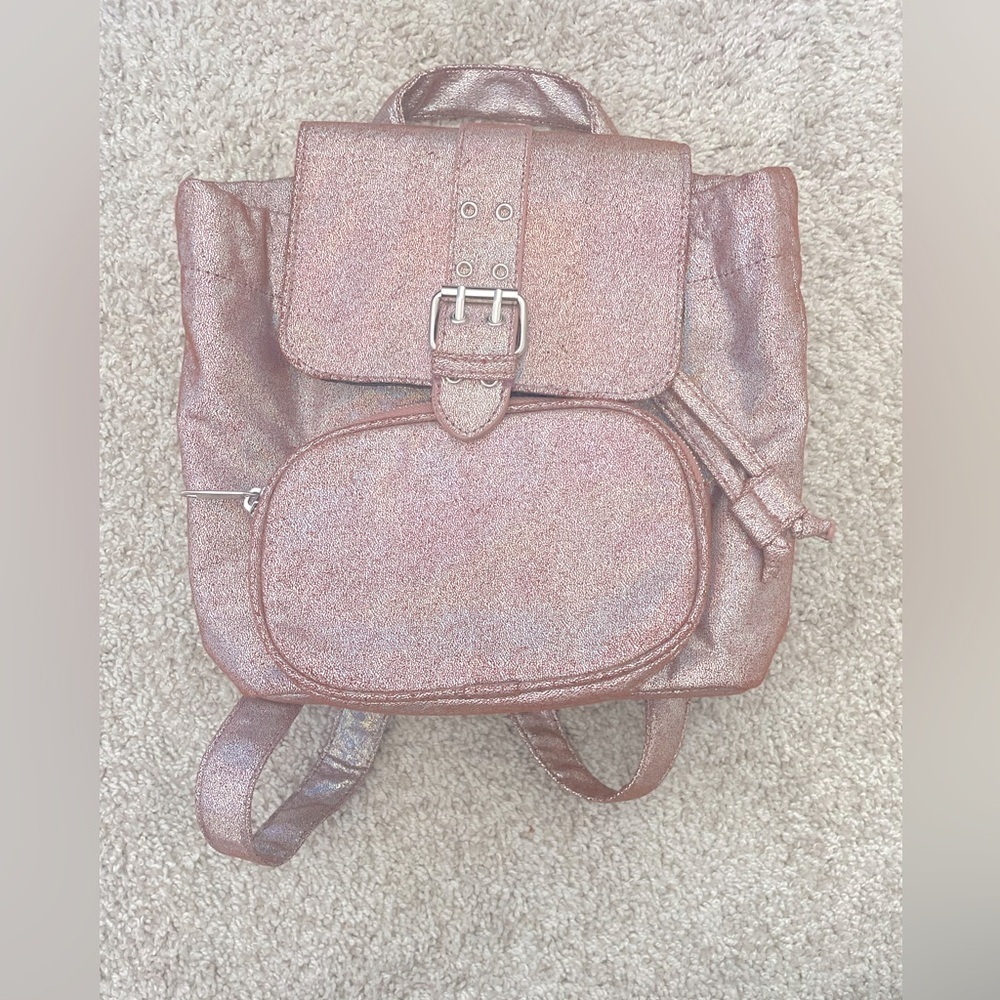 Wild Fable mini backpack sparkly iridescent pink NWOT
